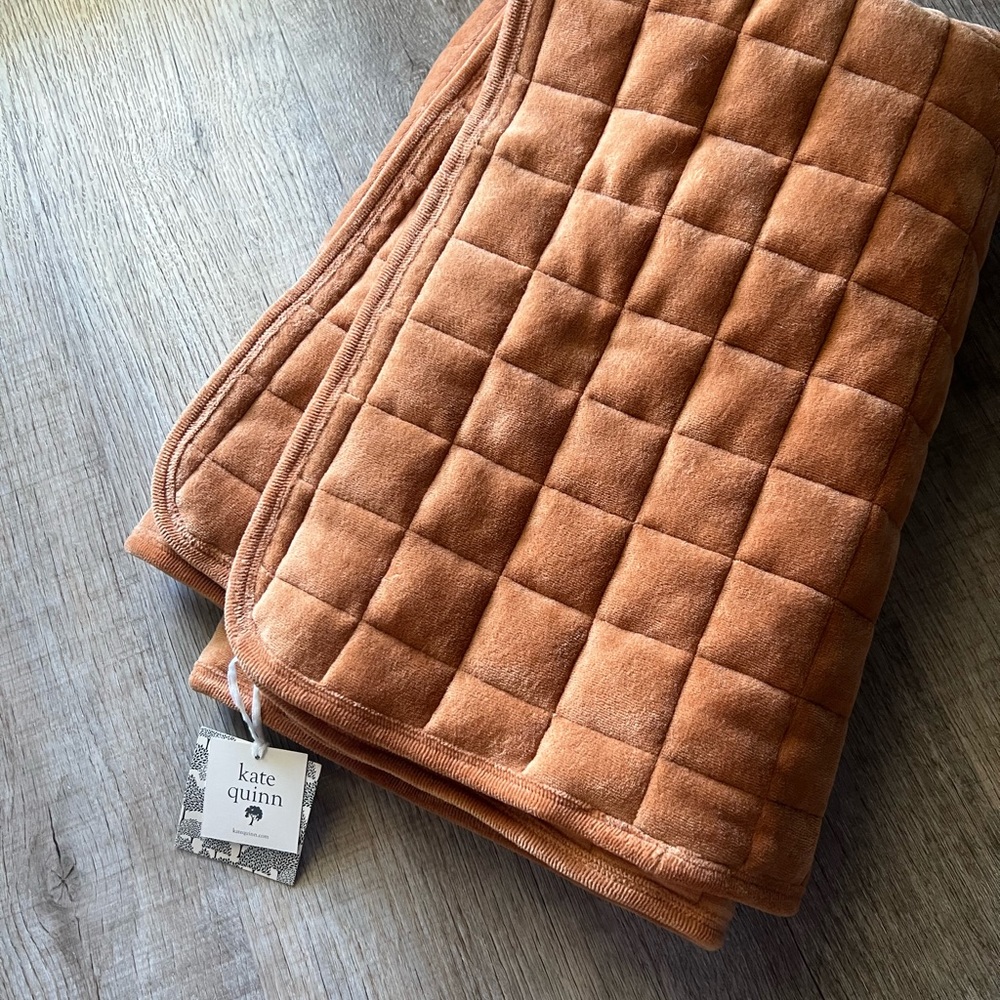 Kate quinn velour blanket in meerkat NWT